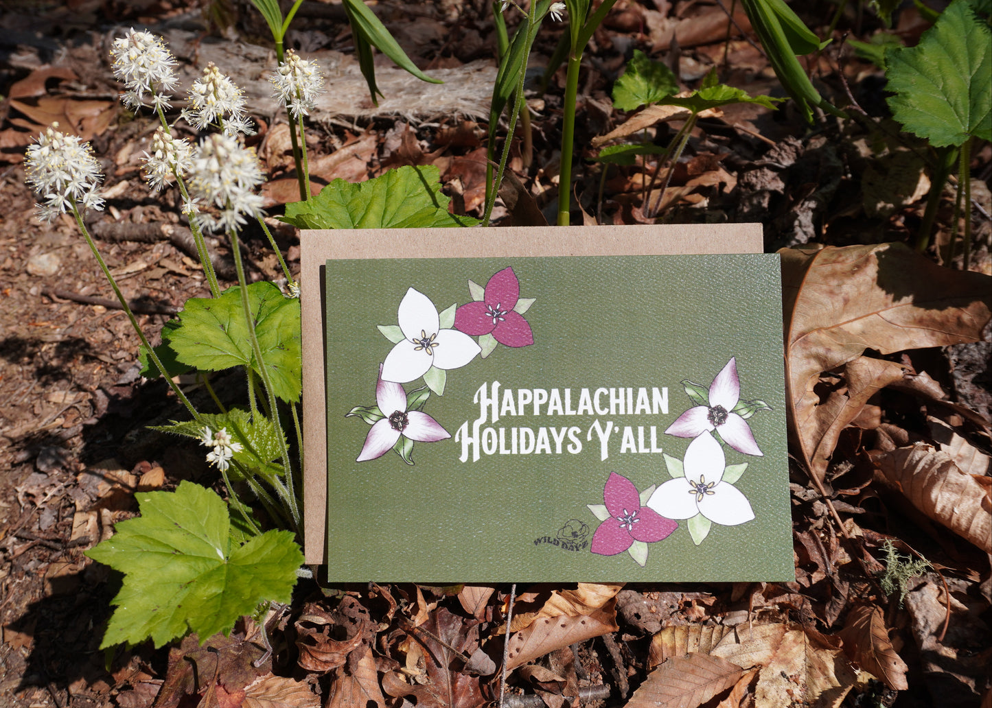 Green Tunnel 'Happalachian Holidays Y’all' Trilliums Greeting Card