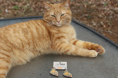 Chicken of the Woods Wooden Earrings