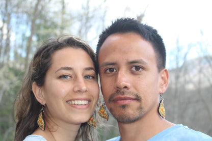 Chicken of the Woods Wooden Earrings
