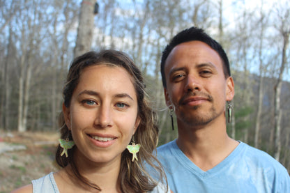 Luna Moth Wooden Earrings
